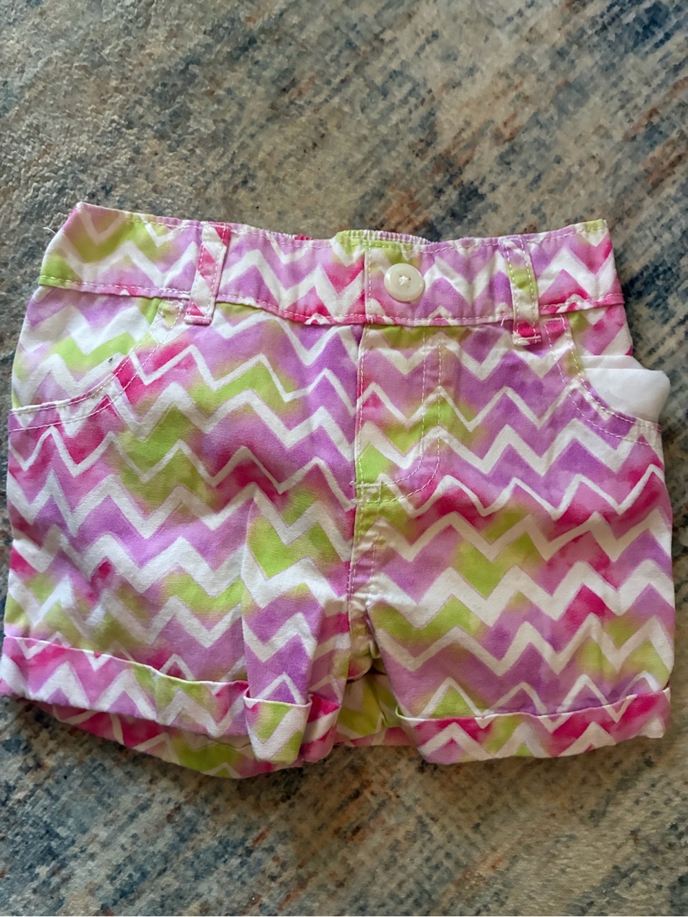 Garanimals Pink, Purple & Lime Chevron Shorts
